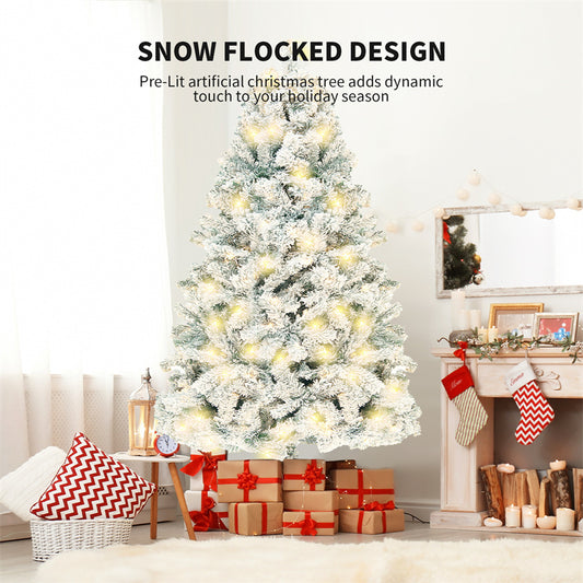 Artificial Snow Christmas Tree